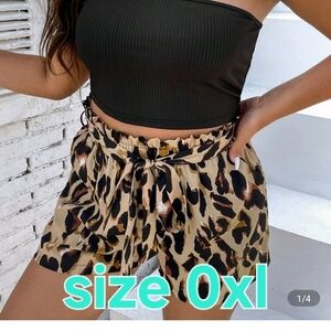 SHEIN High Waist Leopard Print Shorts